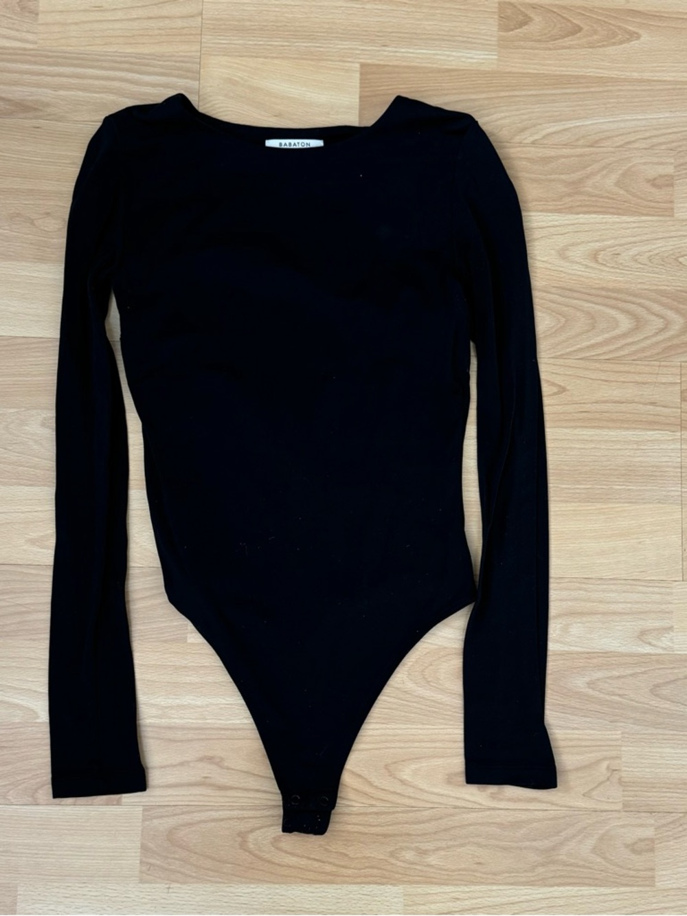 Babaton Women’s Black Long-Sleeve Bodysuit